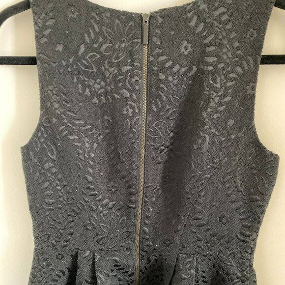 LOFT Mini Dress Jacquard Paisley Fit Flare style 347063 Sz 4 - Picture 4 of 7